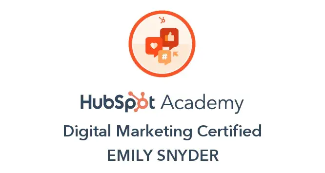 Emily-HubSpot-Digital-Marketing-Cert